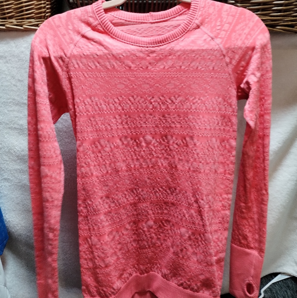 Lululemon Pink Long Sleeve